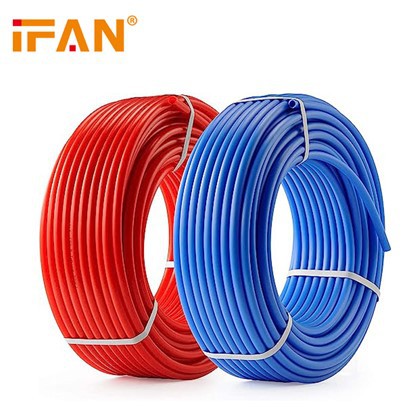 لوله های PEX قرمز آبی